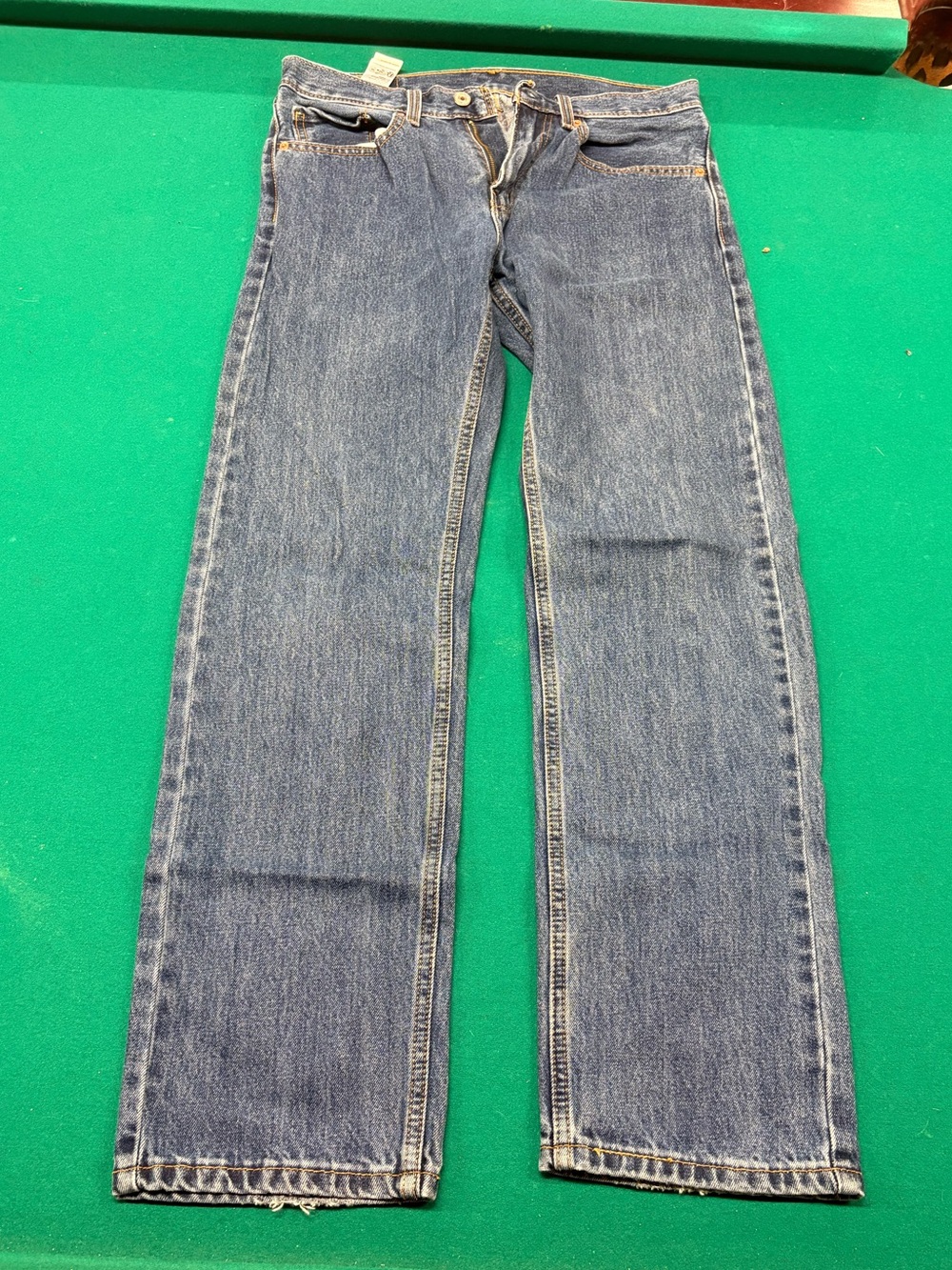 Levi's 505 Regular Fit Straight Leg Jeans W31 L32 Medium Wash Big E